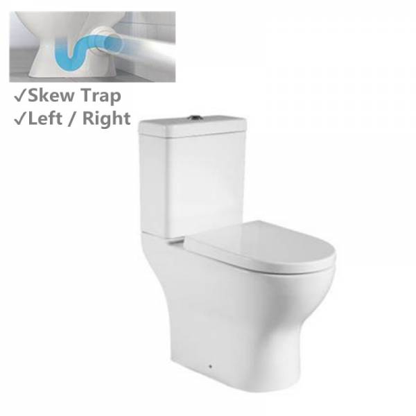 Right or Left Hand Skew Trap Special Care Toilet Suite Tornado Flushing