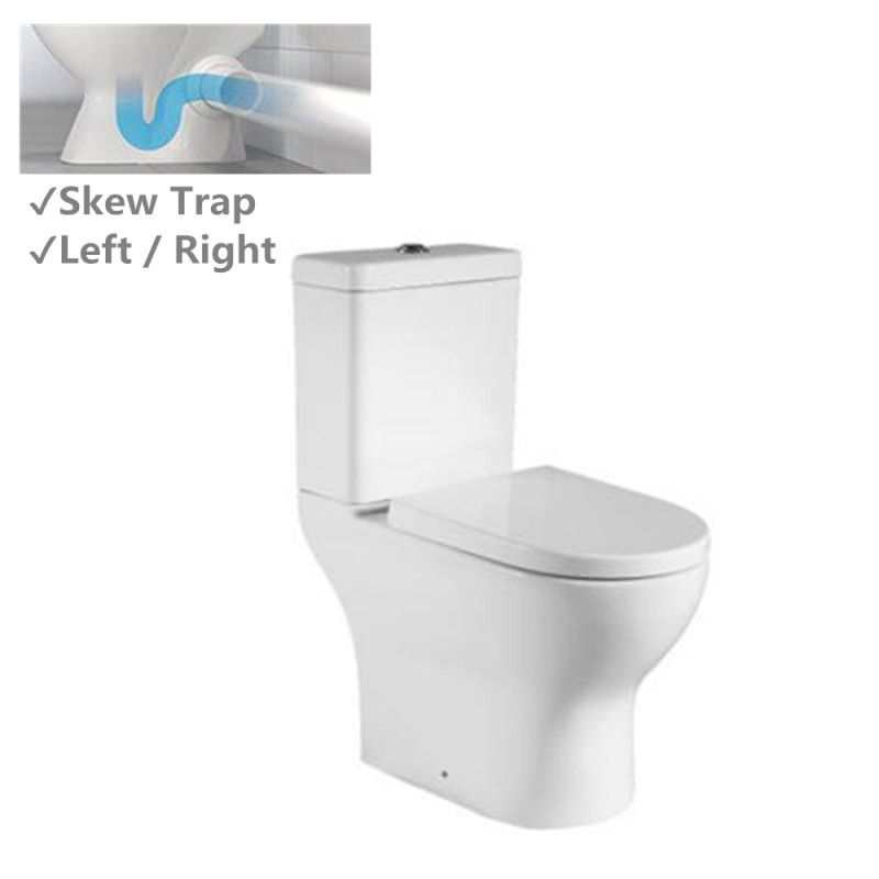 Right or Left Hand Skew Trap Special Care Toilet Suite Tornado Flushing