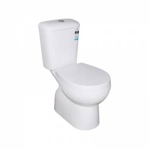Zion Closed Couple Toilet Suite Ceramic White Box Rim